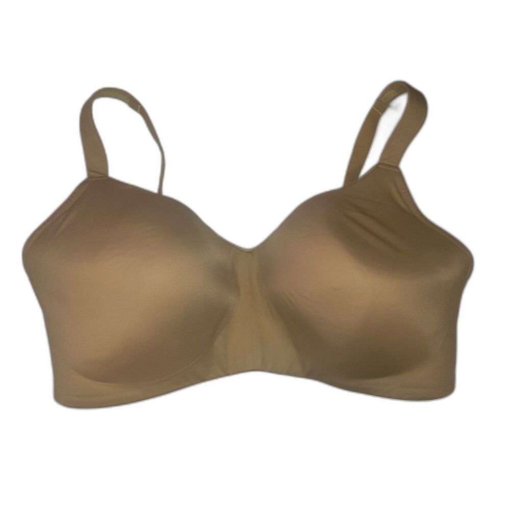 AUDEN Nude Lightly Lined Wirefree Wireless Bra Size 44DDD